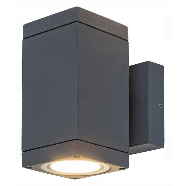 Venkovní minimalistická nástěnná lampa 2xGU10 Buffalo antracit Rabalux