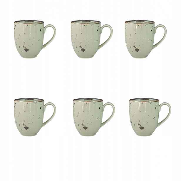 Cottage Green Tea sada 6 hrnků Alumina Bogucice