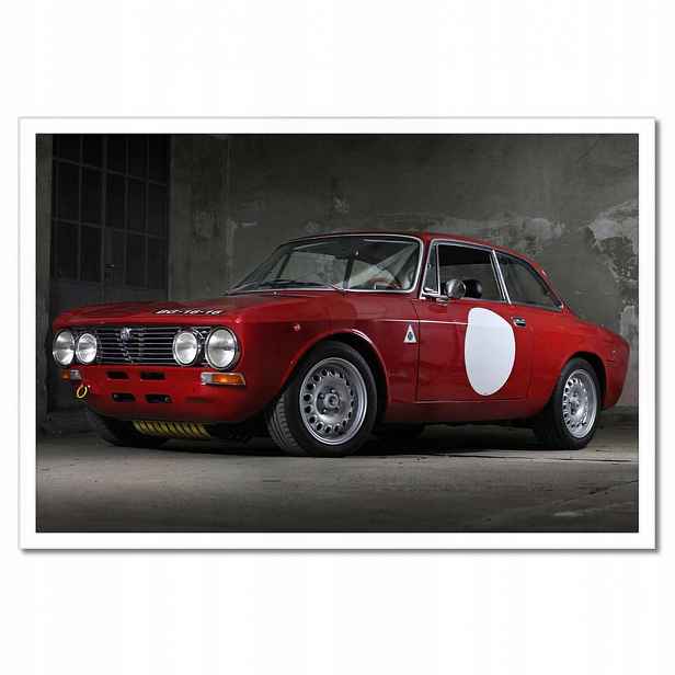 Plakáty v rámu 60x40 Červená Alfa Romeo