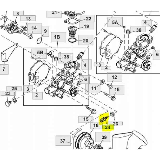 Snímač teploty pro sekačku 3TNV88C John Deere Originální