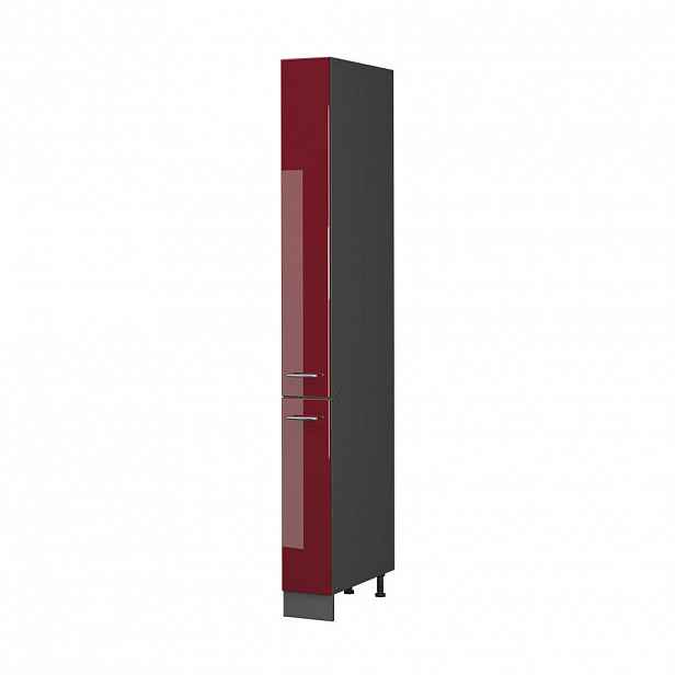 Vicco LÉKÁRNIČKOVÁ SKŘÍŇKA Fame-Line, Bordó červená vysoký lesk/Antracit, 20 cm