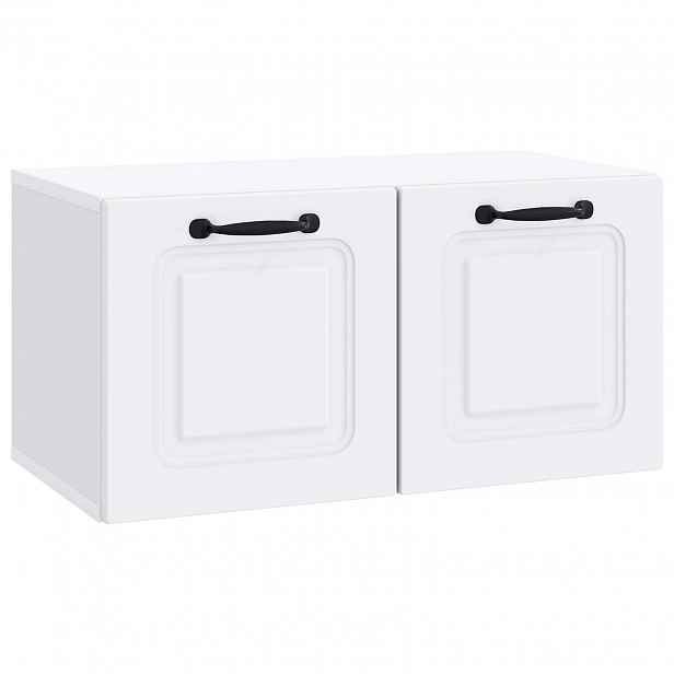 vidaXL Nástěnná TV skříň Bílá 59,5 x 31 x 30 cm Kompozitní dřevo