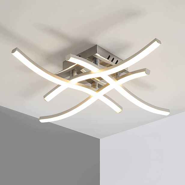 Stropní svítidlo Led 24W 4500K stříbrné do obývacího pokoje a kuchyně