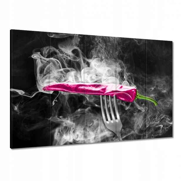Obrazy 100x70 Růžová paprika v kouři