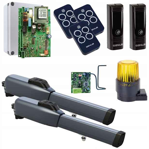 Genius Sirocco 250 Pohon otevírací brány Lampa Guard 230V Pilot Echo 3ks