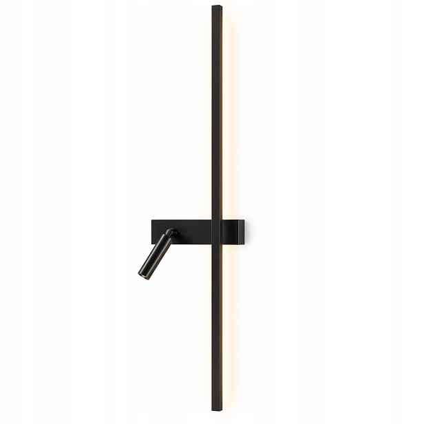 Moderní nástěnná lampa Led 3000K 10W 80 cm, černá