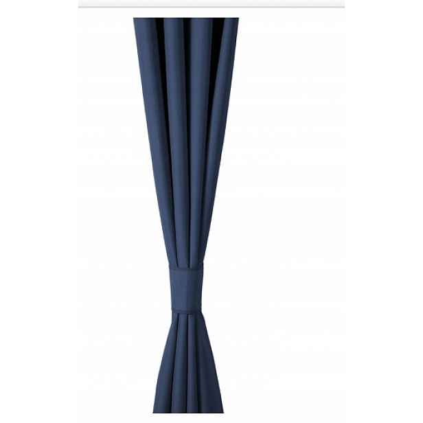 Sada zatemňovacích závěsů Amazon – tmavě modrá, 245 x 140 cm