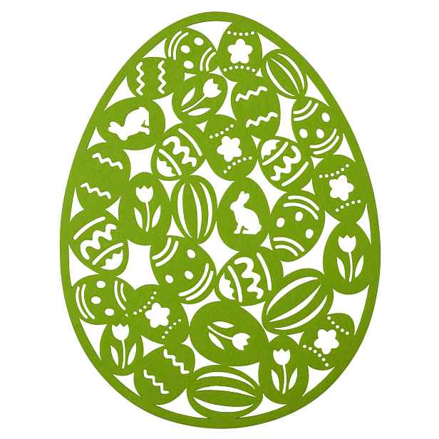 Velikonoční prostírání EASTER EGG zelená 27x35 cm Mybesthome