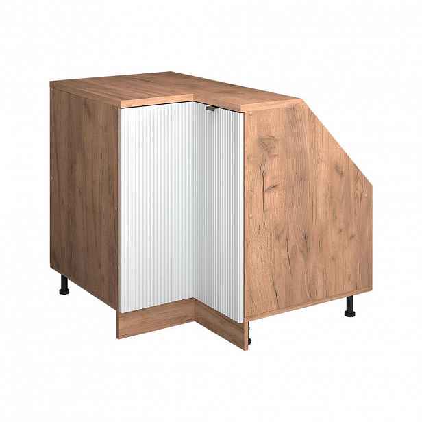 Vicco ŠIKMÁ SKŘÍŇ ROHOVÁ SKŘÍŇKA Rion Bílé zvlnění 75.6 x 81.6 cm s 1 dveřmi, korpus skříně hloubka 60 cm