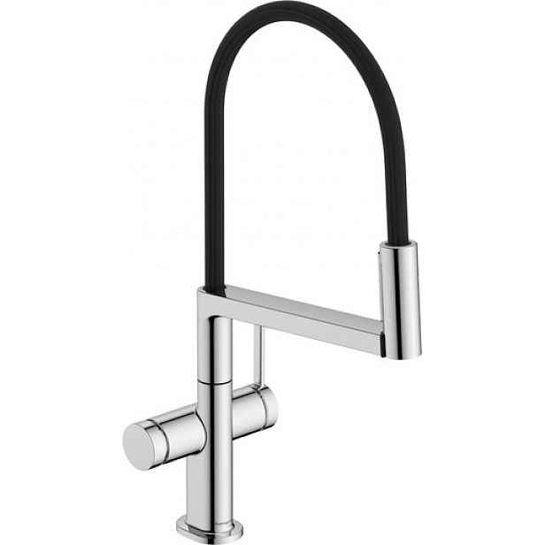 Dřezová baterie Hansgrohe Talis Select M54 PowderSpray s otočným ramínkem, 2 proudy chrom 72861000
