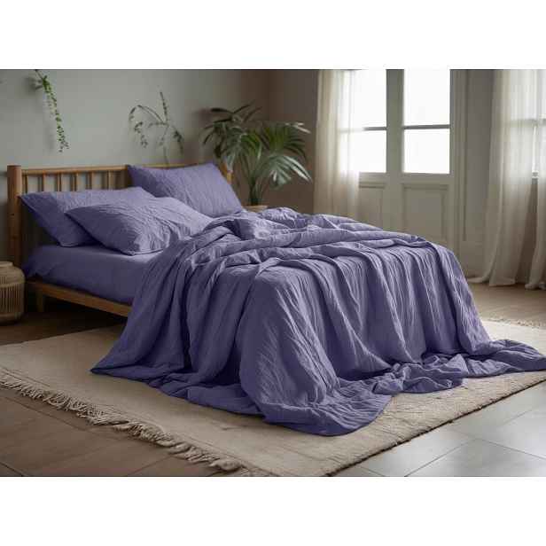 Mušelínové povlečení MUSSARI světle fialové Rozměr povlečení: 70 x 90 cm | 140 x 220 cm