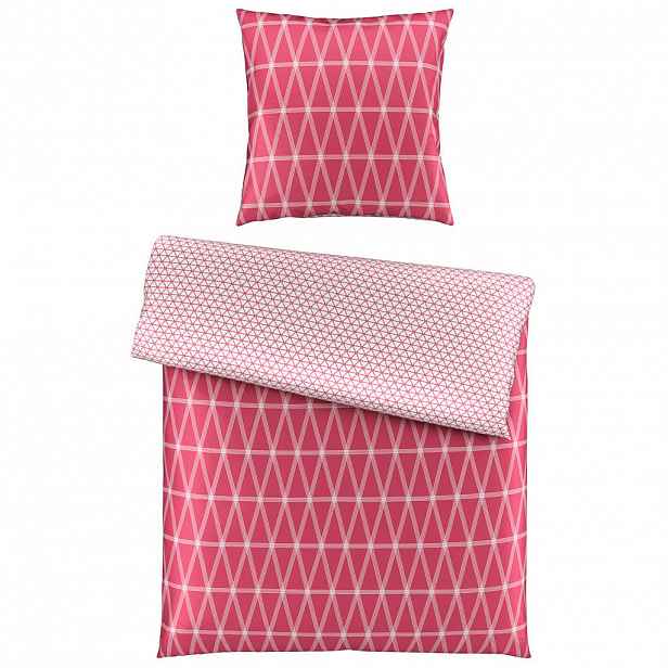 Novel OBOUSTRANNÉ POVLEČENÍ, satén, pink, 135/200 cm