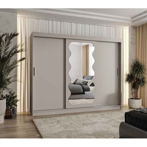 Šatní skříň Abi Spoti Rozměry: 250 cm, Barva korpusu + barva dveří: Kašmír + Kašmír