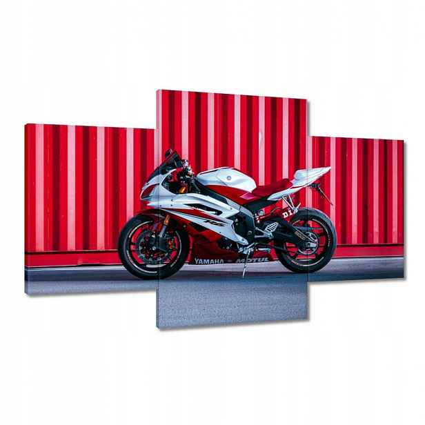 Obrazy 100x60 Bílo-červená Yamaha