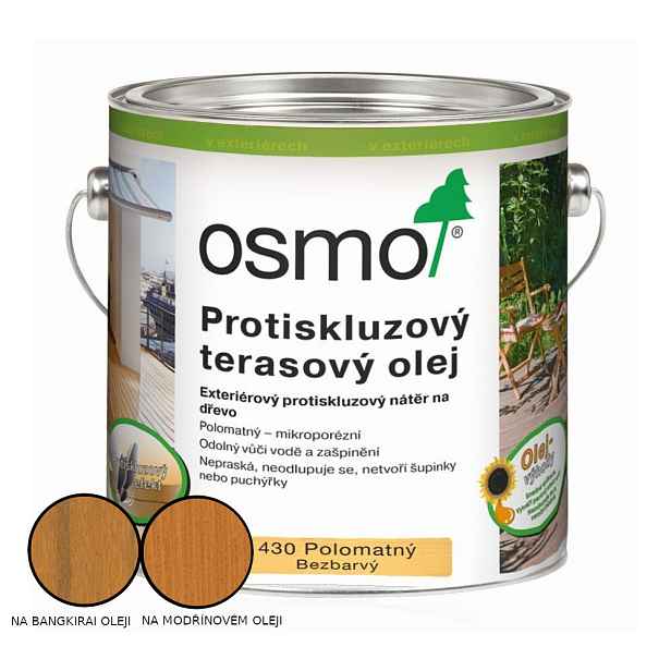 Olej terasový protiskluzový Osmo 430 bezbarvý 0,75 l