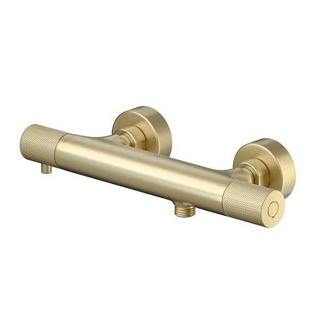 Sprchová Nástěnná Termostatická Baterie Zen By Cersanit Zlatá Matná S1001-154