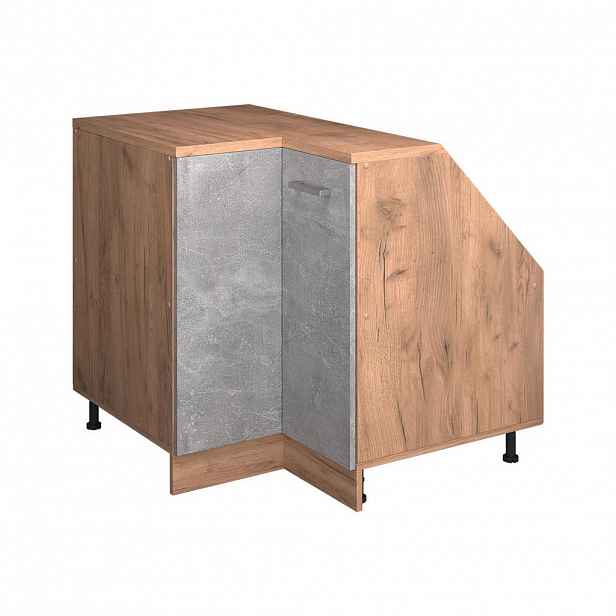 Vicco ŠIKMÁ SKŘÍŇ ROHOVÁ SKŘÍŇKA Rion Beton 75.6 x 81.6 cm s 1 dveřmi, korpus skříně hloubka 60 cm