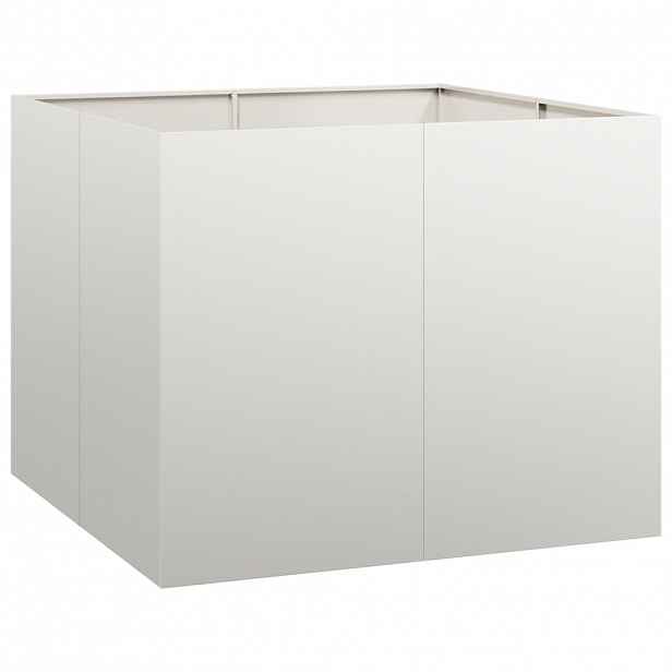 vidaXL Truhlík 100x100x80 cm nerezová ocel