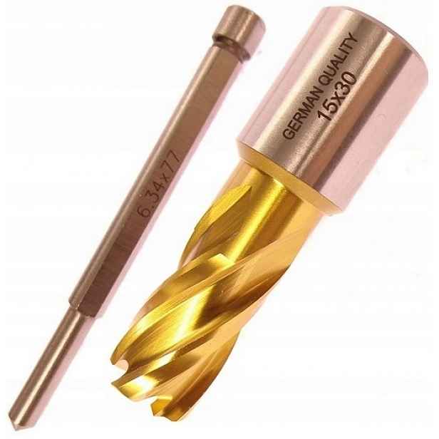Vrták Trubkový 15mm Trepanační Fréza Trepanační 15x30mm Hss Hsstin Pilot