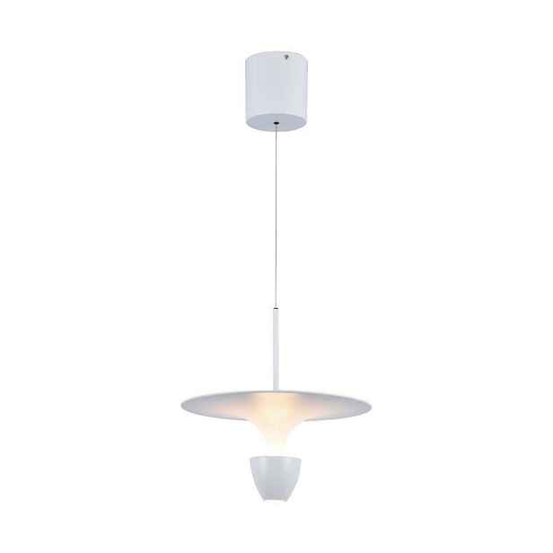 Závěsná Led lampa bílá moderní nad jídelní stůl 3000K V-tac