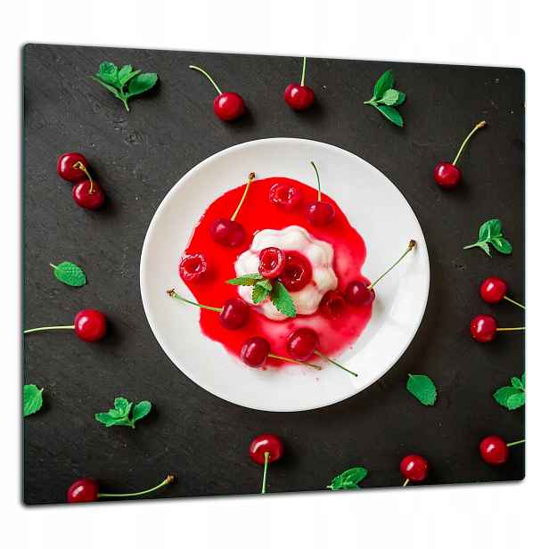 Skleněná Ochranná Deska Panel Lepidlo 65x60 Ovoce