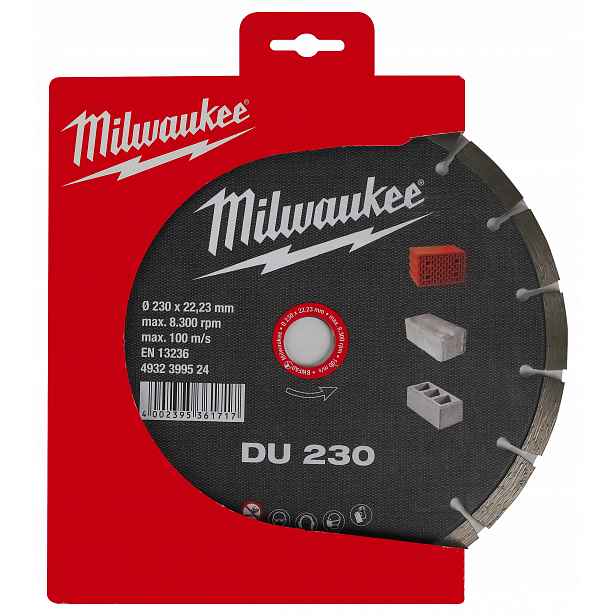 Diamantový kotouč na betonu 230 x 22,2 mm Du Milwaukee