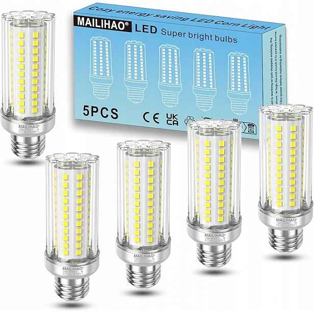 Led Žárovka E27 16W (120-150W) Teplá Bílá Edison Průhledná 5ks