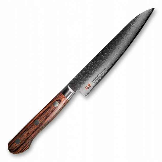 Nůž Petty 135 mm Suncraft Senzo Universal Tsuchime Damascus