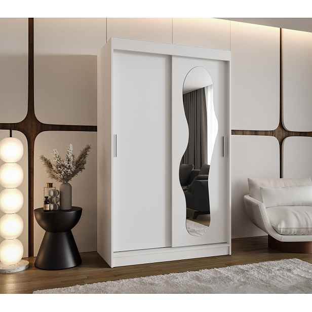 Šatní skříň Abi Ultra Rozměry: 120 cm, Barva korpusu + barva dveří: Bílá + Bílá