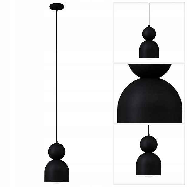 Černá závěsná lampa Mosaic moderní s možností nastavení nad stůl Sigma Lighting