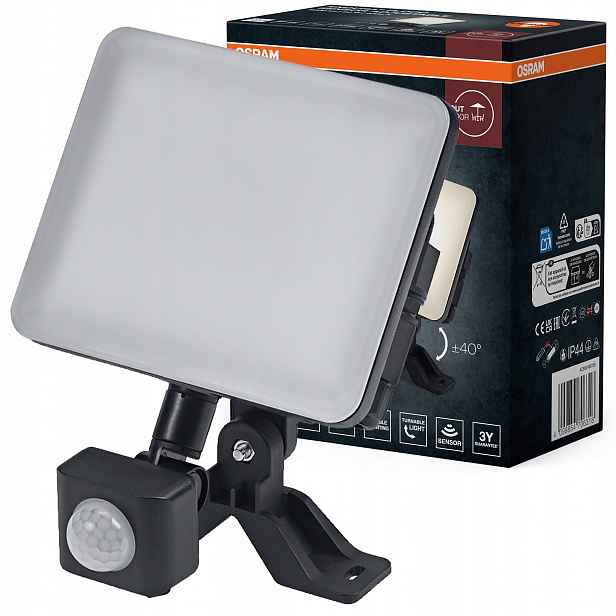 Led reflektor Halogenová lampa se senzorem 20W 1700lm 4000K IP44