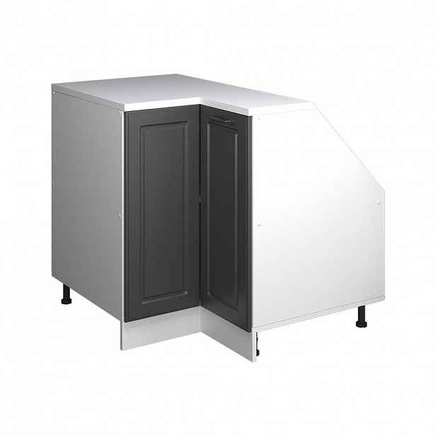 Vicco ŠIKMÁ SKŘÍŇ ROHOVÁ SKŘÍŇKA Rion Antracitový venkovský dům 75.6 x 81.6 cm s 1 dveřmi, korpus skříně hloubka 60 cm