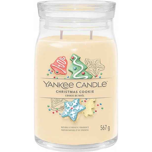 Yankee Candle vonná svíčka Signature ve skle velká Christmas Cookie 567 g