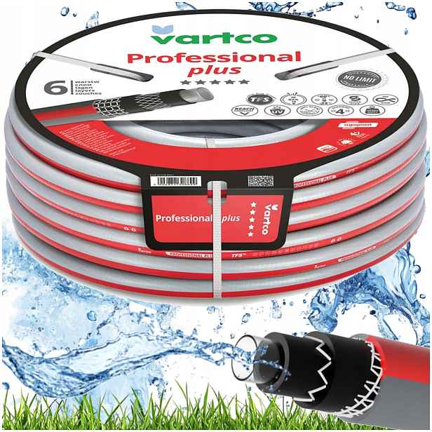 nekroutící se zahradní hadice Professional Plus 1/2" 50MB 6 vrstev 30 barů