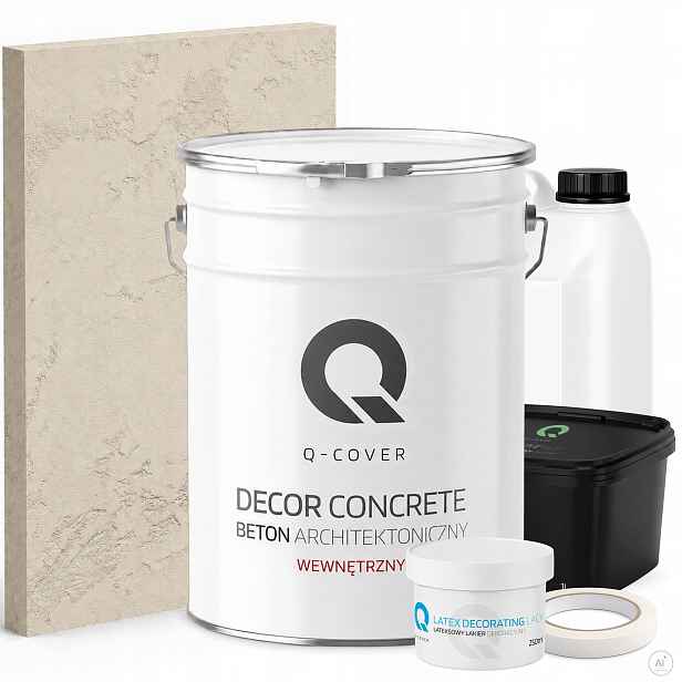 Vnitřní Architektonický Beton Set Béžový Světlý F751 19kg 10m2