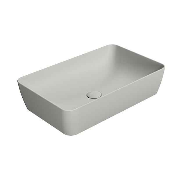 GSI NUBES keramické umyvadlo na desku 60x38cm, cenere mat