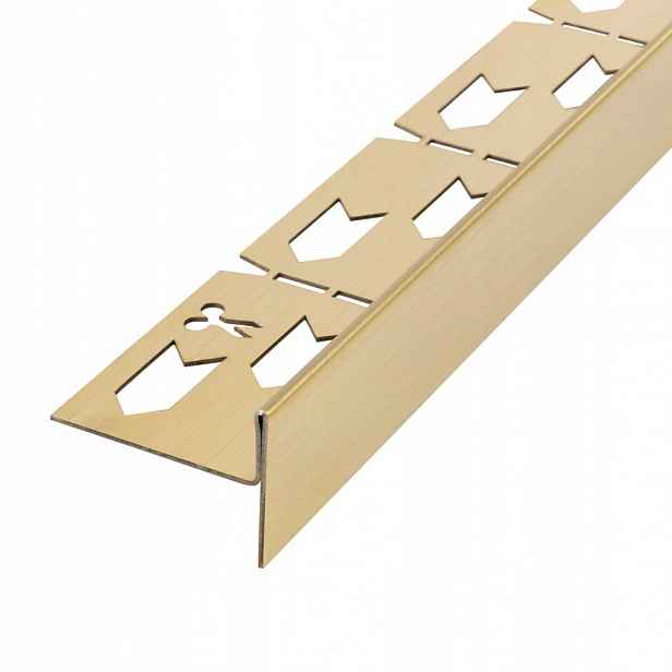 Pravá rozpěrná tyč, 140 cm, kartáčované zlato (REA-K3226) /ka/.