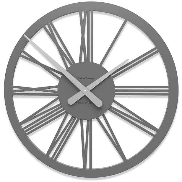 Hodiny CalleaDesign 10-114-3 45 cm tmavě šedá