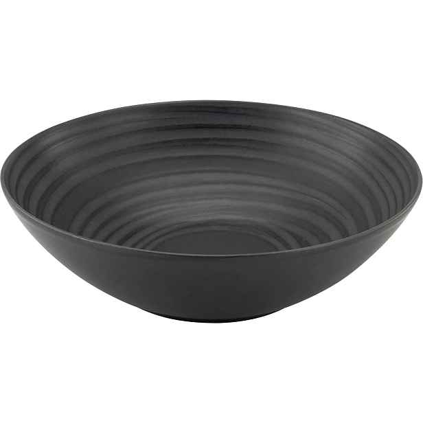Miska Lava Stone 24 cm, černá 4 ks