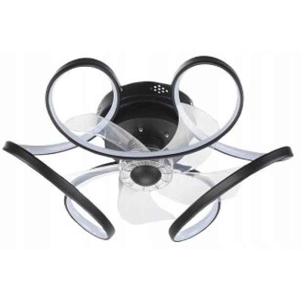 Stropní Svítidlo s ventilátorem Gracja -1, moderní, 50 cm 47 W, černý
