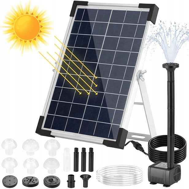 1 M 150 L/h Fontána 5 W S Solárním Vodním Čerpadlem