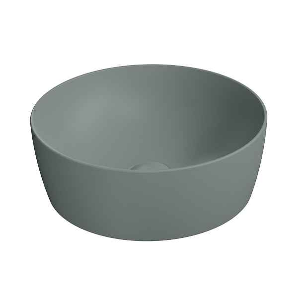 GSI NUBES keramické umyvadlo na desku průměr 40cm, agave mat