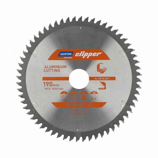 Norton Kotoučová Pila 255mm x 30mm x 80z Aluminum (3,0/2,2) N70184608139
