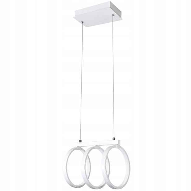 Závěsná lampa lustr Led trojitý bílý prstenec moderní Polux