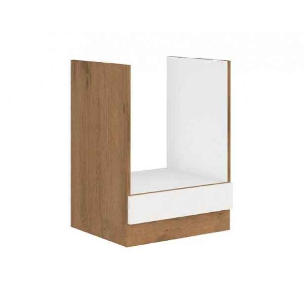 Kuchyňská skříňka pro vestavnou troubu Vigo, dub lancelot/bílý lesk, 60 cm