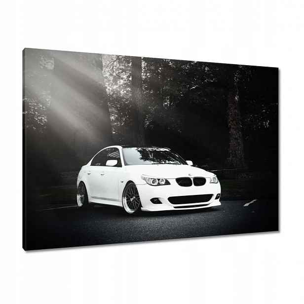 Obrazy 100x70 Bílé Bmw Šedé Auto