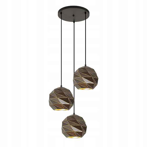Závěsná lampa Italux Palermo je moderní antracit