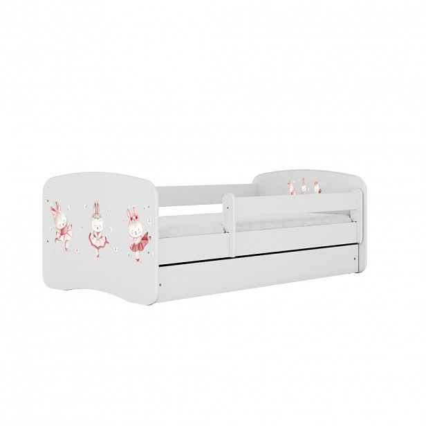 RAUMHIRSCH FURNITURE DĚTSKÁ POSTEL Králík s motýly se zásuvkou 140/70 80/61/144