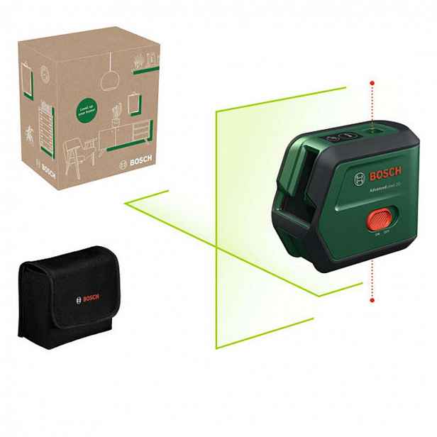 Bosch - Křížový laser, dosah 15 m, s příslušenstvím 0603663GZ0