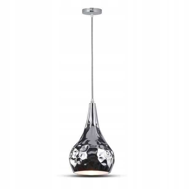 Dekorativní Závěsná Lampa Chromovaná Stříbrná V-tac Fi 180 mm E27
